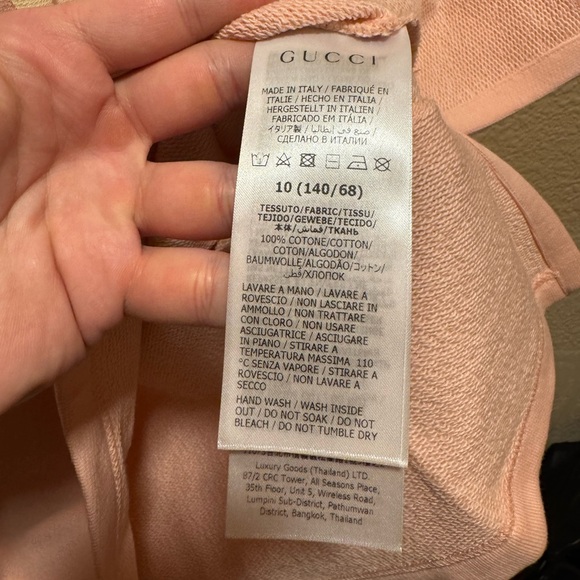 New Authentic Gucci GG Logo Hooded Pink Sweater Dress Size 10 / US L Women’s - Picture 8 of 10